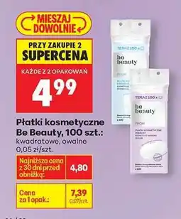 Biedronka Płatki kosmetyczne Be Beauty, 100 szt oferta