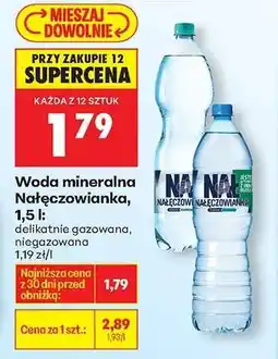 Biedronka Woda mineralna Nałęczowianka, 1,5 l oferta