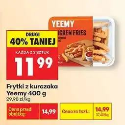 Biedronka Frytki z kurczaka Yeemy 400 g oferta