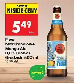 Biedronka Piwo bezalkoholowe Mango Ale 0,0% Browar Grodzisk, 500 ml oferta