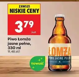 Biedronka Piwo Łomża jasne pełne, 330 ml oferta