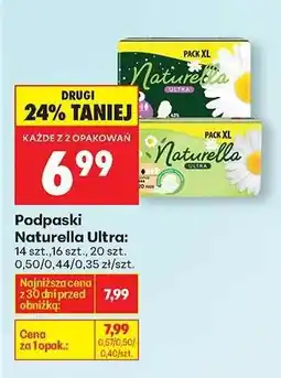 Biedronka Podpaski Naturella Ultra oferta