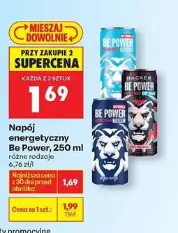 Biedronka Napój energetyczny Be Power 250 ml oferta