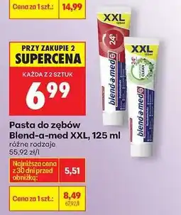 Biedronka Pasta do zębów blend-a-med XXL, 125 ml oferta