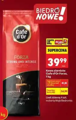 Biedronka Kawa ziarnista Cafe d'Or Forza, 1 kg oferta