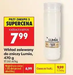 Biedronka Wkład zalewany do zniczy Lumia, 470 g oferta