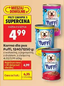 Biedronka Karma dla psa Puffi, 1240/1250 g oferta