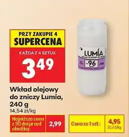 Biedronka Wkład olejowy do zniczy Lumia 240 g oferta