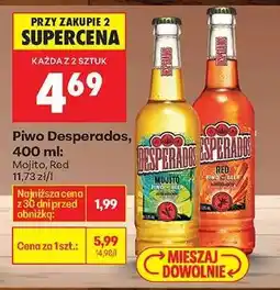 Biedronka Piwo Desperados, 400 ml oferta
