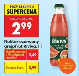 Biedronka Nektar czerwony grejpfrut Riviva, 1 l oferta
