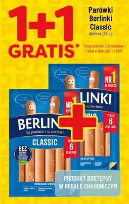 Polomarket Parówki Berlinki Classic Animex oferta