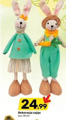 Bricomarche Dekoracja zając wys. 55 cm oferta
