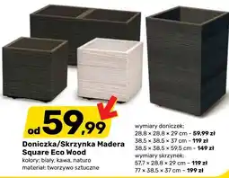 Bricomarche Doniczka/Skrzynka Madera Square Eco Wood oferta
