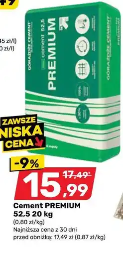 Bricomarche Cement PREMIUM 52,5 oferta