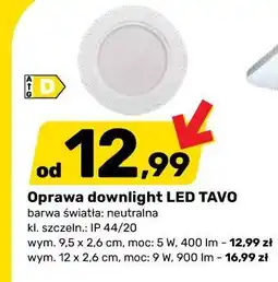 Bricomarche Oprawa downlight LED TAVO oferta