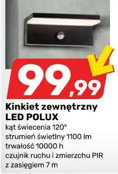 Bricomarche Kinkiet zewnętrzny LED POLUX oferta