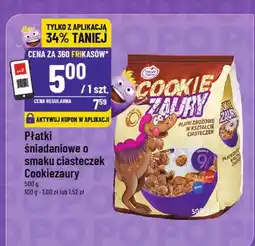 Polomarket Płatki śniadaniowe o smaku ciasteczek Cookiezaury oferta