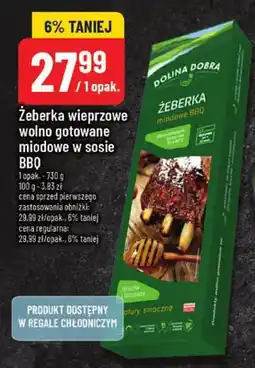 Polomarket Żeberka wieprzowe wolno gotowane miodowe w sosie BBQ oferta