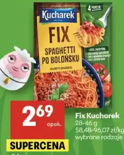 Delikatesy Centrum Fix Kucharek Spaghetti po bolońsku wybrane rodzaje oferta