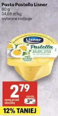 Delikatesy Centrum Pasta Pastella Lisner wybrane rodzaje oferta