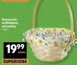 Delikatesy Centrum Koszyczek wiklinowy wyłożony serwetką oferta