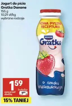 Delikatesy Centrum Jogurt do picia Gratka Danone o smaku truskawkowym oferta