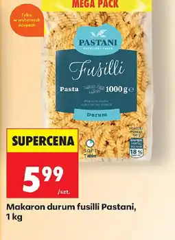 Biedronka Makaron durum fusilli Pastani oferta
