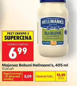 Biedronka Hellmann's Majonez Babuni oferta