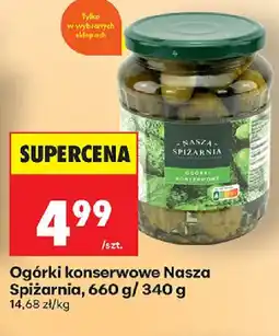 Biedronka Ogórki konserwowe Nasza Spiżarnia oferta