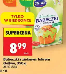 Biedronka Gellwe Babeczki z zielonym lukrem oferta