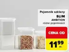 Carrefour Pojemnik szklany slim 500 ml Ambition oferta