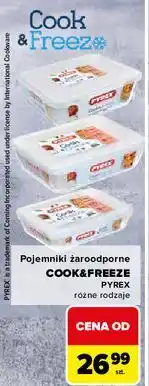 Carrefour Pojemnik szklany cook & freeze 4 l Pyrex oferta