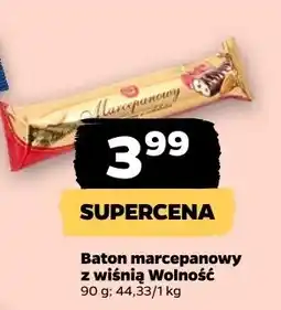 Netto Baton marcepanowy z wiśnią Wolność oferta