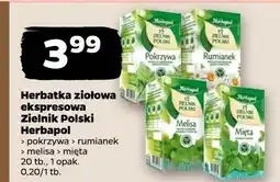 Netto Herbatka ziołowa ekspresowa Zielnik Polski Herbapol pokrzywa rumianek melisa mięta oferta