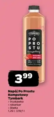 Netto Napój Po Prostu Kompotowy Tymbark truskawka rabarbar śliwka oferta