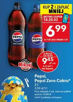 Lewiatan Pepsi, Pepsi Zero Cukru oferta