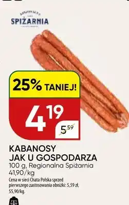 Chata Polska Kabanosy jak u gospodarza oferta