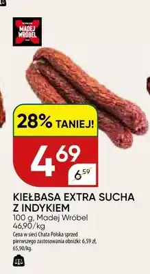 Chata Polska Kiełbasa extra sucha z indykiem oferta