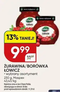 Chata Polska Żurawina/borówka oferta