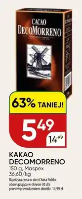 Chata Polska Kakao DecoMorreno oferta