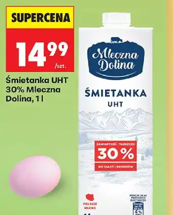 Biedronka Smietanka UHT Mleczna Dolina oferta