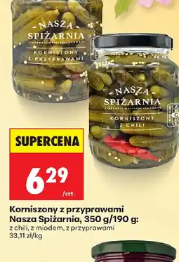 Biedronka Nasza Spiżarnia Korniszony z przyprawami oferta