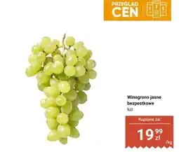 Biedronka Winogrono jasne bezpestkowe luz oferta