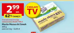 Auchan Masło Mazurski Smak oferta