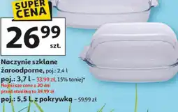 Auchan Naczynie szklane żaroodporne, poj.: 5,5 l, z pokrywką oferta