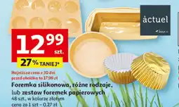 Auchan Zestaw foremek papierowych 48 szt., w kolorze złotym oferta