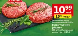 Auchan Burgery wołowe jalapeño oferta