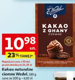 Auchan Kakao naturalne ciemne Wedel oferta