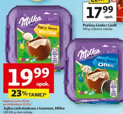 Auchan Jajka czekoladowe z kremem, Milka oferta
