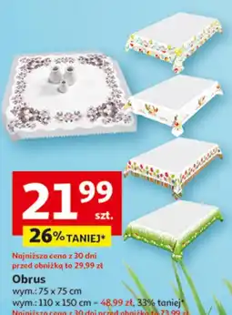 Auchan Obrus wym.: 110 x 150 cm oferta